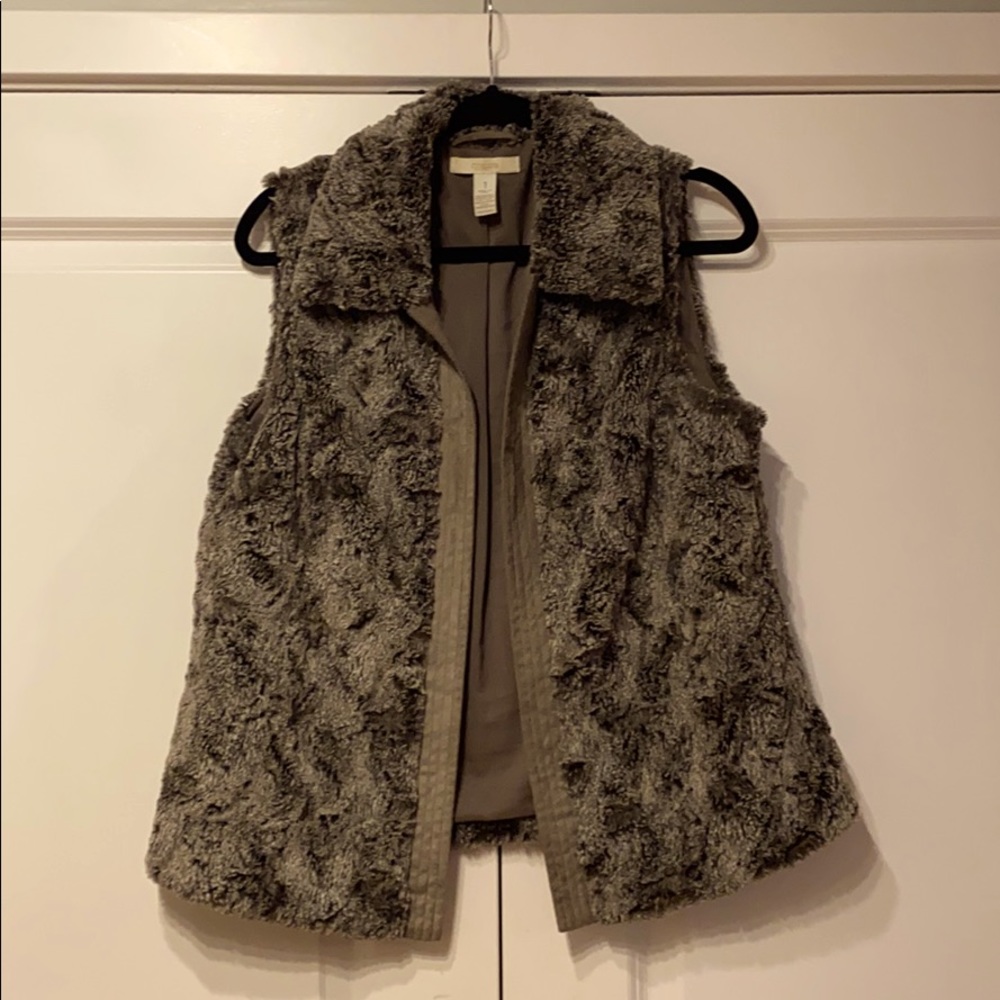 Chico’s Faux Fur, Faux Suede, Faux Polyester Vest